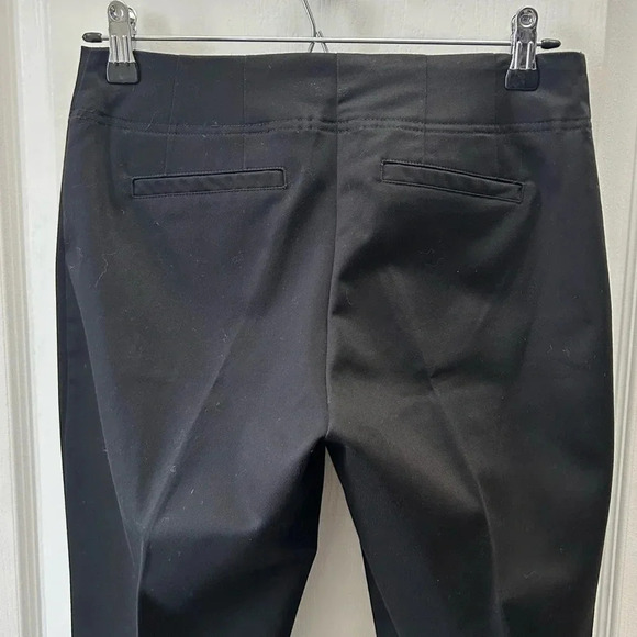 Ricki’s Slim Fit Ankle Slit Cropped Pants Cotton Sateen Black Size 0 - Picture 8 of 16